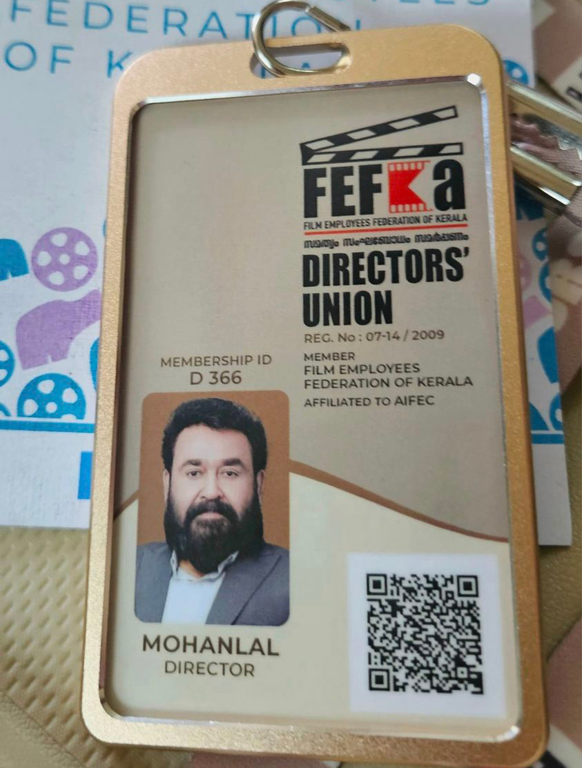 FEFKA Directors' Union Membership to Mohanlal